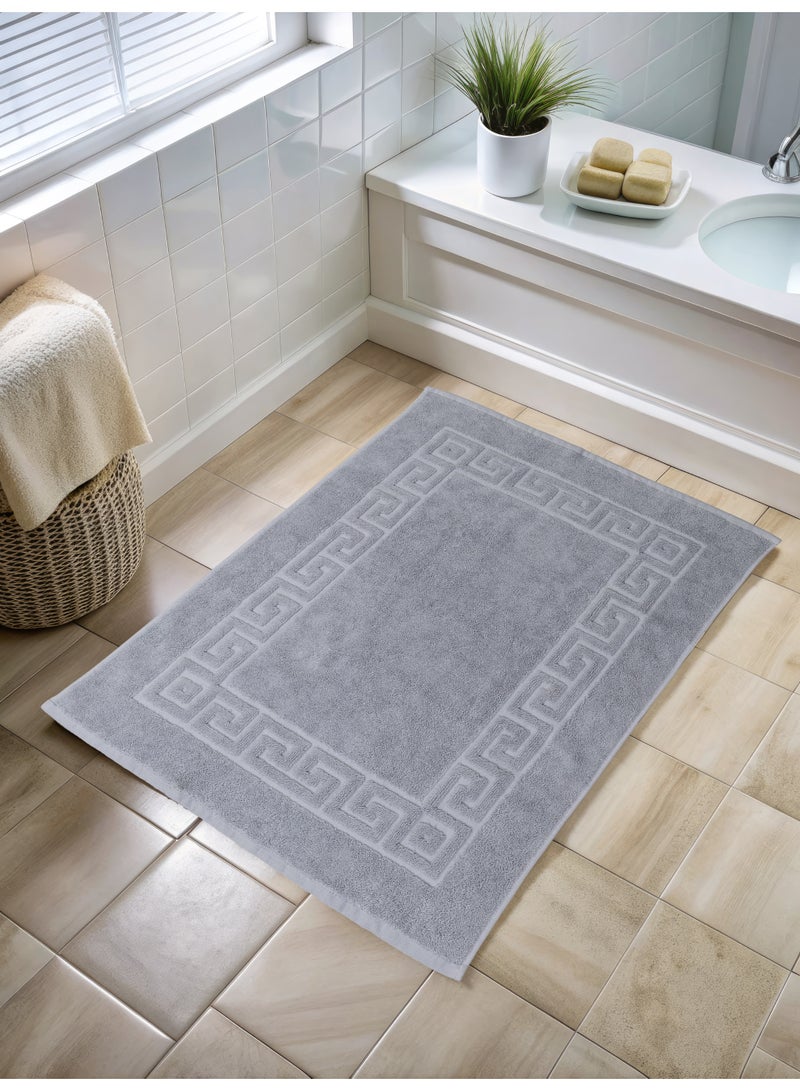 دواسه حمام شكل فيرزتشي من تيكو تكس مقاس 50*70 لون رمادي خامه قطن 100%